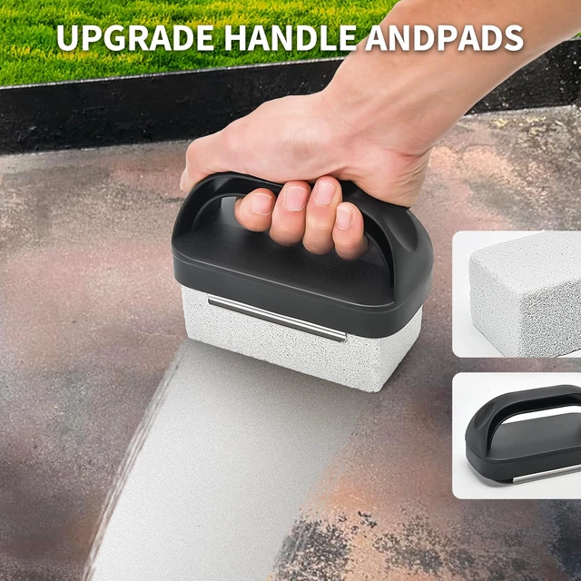 Alt view image 4 of 7 - Griddle Cleaning Kit for Blackstone,Heavy-Duty Cleaning Stone Brick,5-Pack | Ergonomic Handle | Flat Top Griddles | Cast Iron | Ovens & BBQ Surfaces | Removes Stubborn Grease Easily