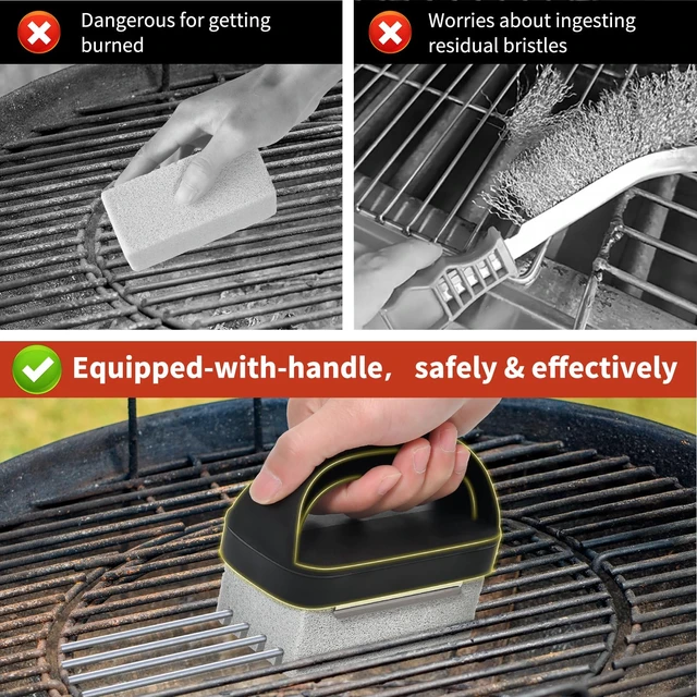 Alt view image 7 of 7 - Griddle Cleaning Kit for Blackstone,Heavy-Duty Cleaning Stone Brick,5-Pack | Ergonomic Handle | Flat Top Griddles | Cast Iron | Ovens & BBQ Surfaces | Removes Stubborn Grease Easily