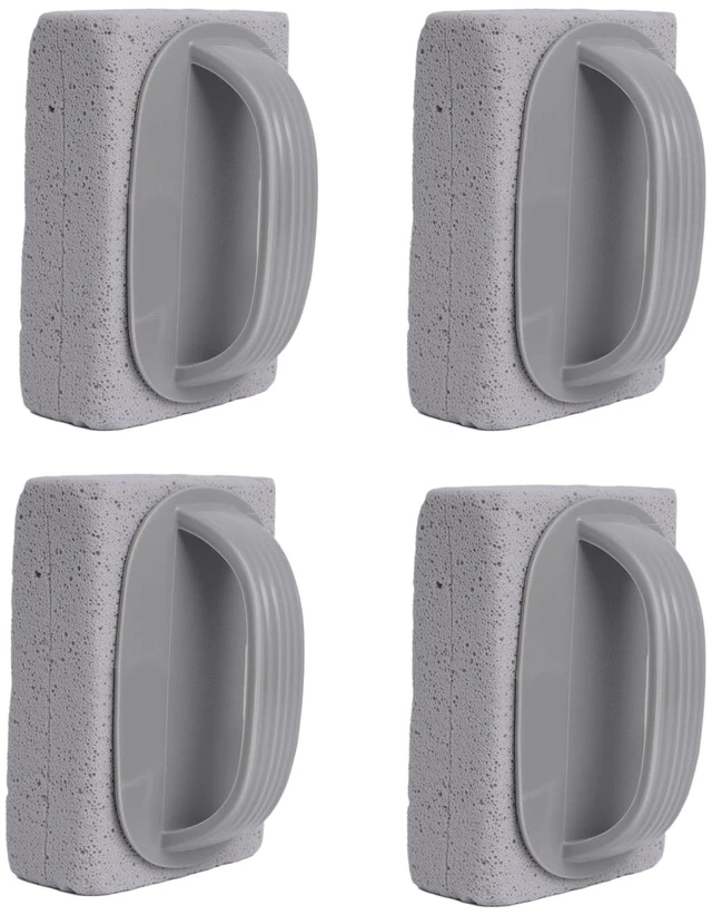 Main image of 4Pcs Pumice Stone for Cleaning, Pumice Stones for Pool Tile Cleaning | Pumice Stone Cleaner Brush with Handle, Pumice Cleaning Stones Scouring Stick Hard Water for Bathtubs Grills Swimming Pools