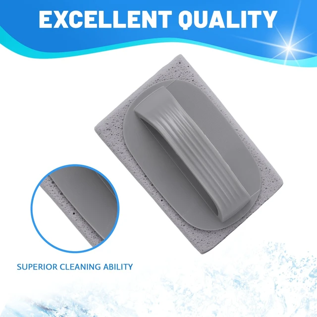Alt view image 5 of 7 - 4Pcs Pumice Stone for Cleaning, Pumice Stones for Pool Tile Cleaning | Pumice Stone Cleaner Brush with Handle, Pumice Cleaning Stones Scouring Stick Hard Water for Bathtubs Grills Swimming Pools
