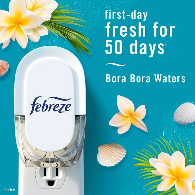 Alt view image 4 of 7 - Odor-Fighting Fade Defy Plug Air Freshener Refill, Bora Bora, 0.87 Fl Oz