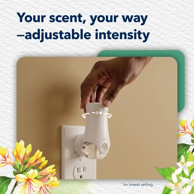 Alt view image 4 of 7 - PlugIns Air Freshener Refills, Jasmine & Honeysuckle, 5 Count | 0.67 fl oz Each, Includes 5 Refills, Scented and Essential Oils for Home and Bathroom Use, Fits Glade PlugIn Warmer