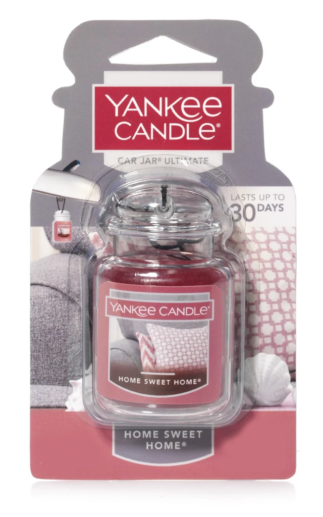 Alt view image 2 of 7 - Scented Car Air Freshener 3-Pack, Hanging Car Jars | Up to 30 Days of Continuous Fragrance, Black Cherry / Home Sweet Home / Vanilla Cupcake Scented Air Fresheners