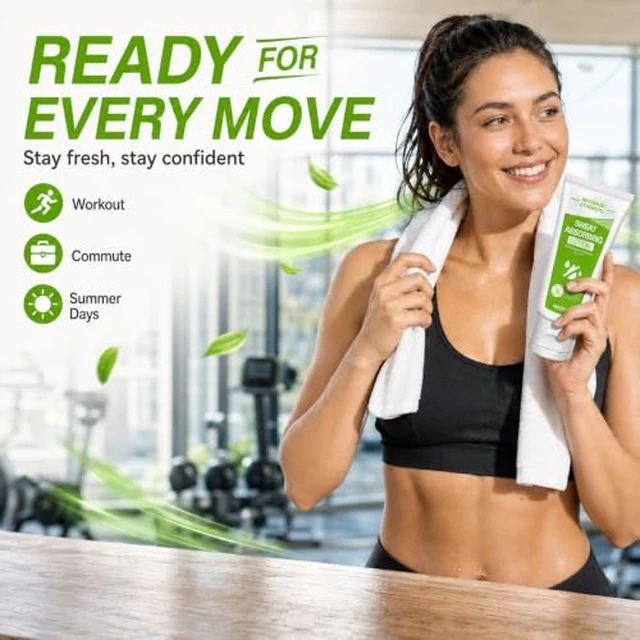 Alt view image 2 of 7 - Face Antiperspirant, 2Fl.Oz Long-Lasting Sweat Absorbing Lotion | Oily Skin Control, Forehead, Scalp, Cheeks, Armpit, Contains Natural Moisturizing Ingredients, Suitable for Men & Women