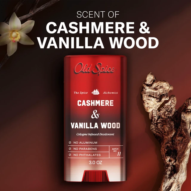 Alt view image 4 of 7 - Deodorant for Men, The Spice Alchemist Collection | Cologne Infused, Signature Scent, Cashmere and Vanilla Wood Scent, No Trade Offs, 3oz