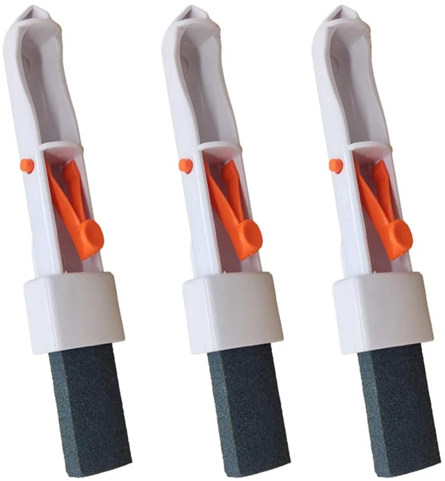 Main image of Pumice Stone for Pool Tile Cleaning, 3 Pack with Clip Handle for Pool Pole | Fits 1-1/4in telescopic pool poles (pole not included) to scrub waterline calcium and hard water stains on hard surfaces