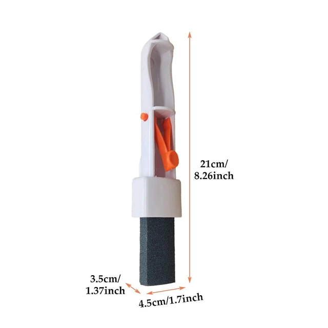 Alt view image 2 of 7 - Pumice Stone for Pool Tile Cleaning, 3 Pack with Clip Handle for Pool Pole | Fits 1-1/4in telescopic pool poles (pole not included) to scrub waterline calcium and hard water stains on hard surfaces
