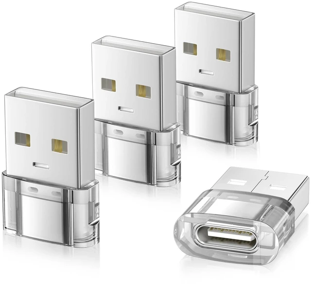 Main image of for New iPhone 18 Pro Max Car Charger,USB to USB C Adapter 4 Pack | Type C Female to A Male Converter for Apple Air 17 16 15 14 Plus,Apple Watch 11 10 9,Airpods 5 4,iPad 8 Mini 6 7,Samsung S26