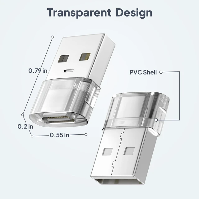 Alt view image 7 of 7 - for New iPhone 18 Pro Max Car Charger,USB to USB C Adapter 4 Pack | Type C Female to A Male Converter for Apple Air 17 16 15 14 Plus,Apple Watch 11 10 9,Airpods 5 4,iPad 8 Mini 6 7,Samsung S26