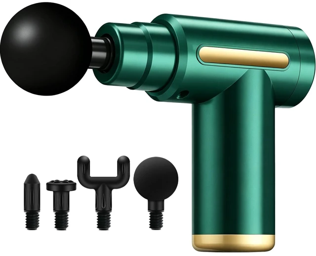 Main image of Massage Gun, Electric Massager, Suitable for Whole Body to Relieve Fatigue, Replaceable Massage Head Impact Massager, The Best Choice for Gift Giving (Green-720)