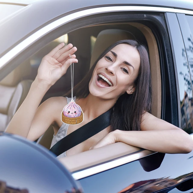 Alt view image 5 of 6 - Funny Dumplings Car Air Fresheners, 16Pcs Cute Food Hanging Pendants | 16 Colorful Dumpling Party Favors, Cartoon Refresh Scents Car Accessories for Rearview Mirror, Interior Decor, Birthday Gifts