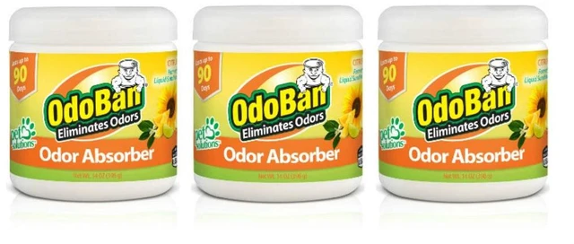 Main image of Solid Odor Absorber Eliminator for Home and Small Spaces, Citrus Scent, 14 Ounces Each, 3-Pack