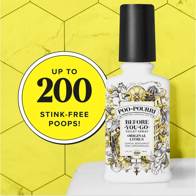 Alt view image 6 of 7 - Before-You-Go Toilet Spray, Original Citrus, 4 Fl Oz | Bathroom Odor Deodorizer with Essential Oils, for Home or Work, Lemon, Bergamot and Lemongrass Scent, Up to 200 Uses