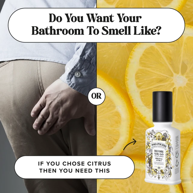 Alt view image 7 of 7 - Before-You-Go Toilet Spray, Original Citrus, 4 Fl Oz | Bathroom Odor Deodorizer with Essential Oils, for Home or Work, Lemon, Bergamot and Lemongrass Scent, Up to 200 Uses