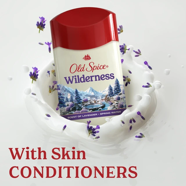 Alt view image 6 of 7 - Antiperspirant Deodorant for Men, Wilderness, 2.6 oz Pack of 2 | Dry Feel | Lavender & Spring Water | 24/7 Sweat & Odor Protection | 24/7 Freshness | Skin Conditioners | Fresher Collection