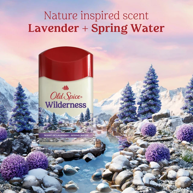 Alt view image 7 of 7 - Antiperspirant Deodorant for Men, Wilderness, 2.6 oz Pack of 2 | Dry Feel | Lavender & Spring Water | 24/7 Sweat & Odor Protection | 24/7 Freshness | Skin Conditioners | Fresher Collection