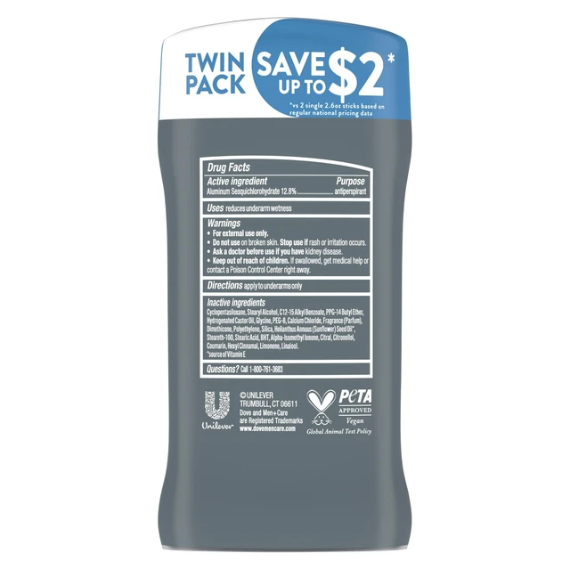 Alt view image 2 of 7 - Antiperspirant Deodorant Stick Clean Comfort Twin Pack 72-Hour Sweat & Odor Protection Antiperspirant for Men With 1/4 Moisturizing Cream 2.7 oz