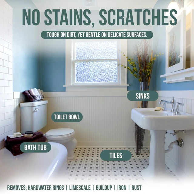 Alt view image 3 of 7 - Pumice Stone Toilet Bowl Cleaner with Handle (1-pack) - A Solution for Hard Water Stains on Toilets, Grills, Tiles, Grout & Pools