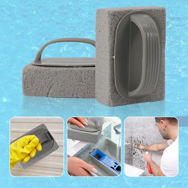 Alt view image 4 of 7 - 8 Pcs Hand-Held Pool Pumice Stones, Pumice Stone for Pool Cleaning Tiles | Block Swimming Grout & Concrete,Pools & Spa Tile Cleaning