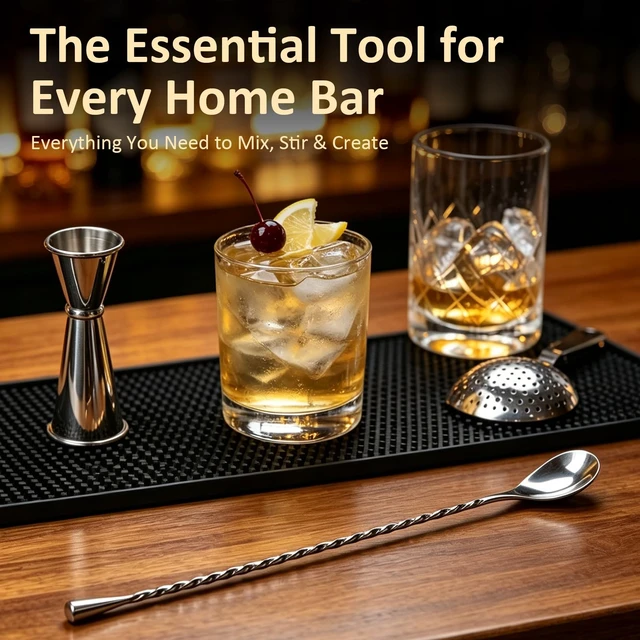 Alt view image 7 of 7 - 2 PCS Bar Spoon, 16 Inch Teardrop Cocktail Mixing Spoon, Coffee Tea Spoons Drinks Stirrers, Stainless Steel Long Spoons for Stirring