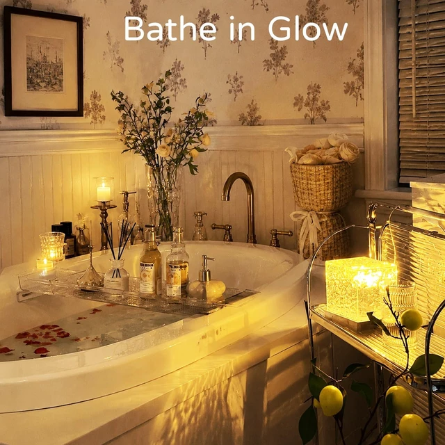 Alt view image 4 of 7 - Projector,16 Color Shower Lamp with Remote for Bedroom & Room Decor | Ambient Lighting with Dimmer, Night Light Projector with Dynamic Ripple Effect, Mood Lighting for Bathroom Bedroom Home Decor