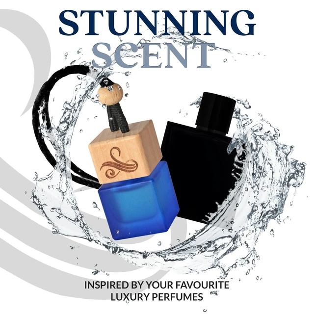 Alt view image 2 of 7 - Car Air Freshener for Men - Solvère Inspired Perfume Diffuser Home by Perfa | Luxury Fragrance - Long Lasting Freshness with Odor Eliminator Technology with Vent Clip - Great for Any Vehicle - 8ml