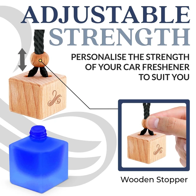 Alt view image 3 of 7 - Car Air Freshener for Men - Solvère Inspired Perfume Diffuser Home by Perfa | Luxury Fragrance - Long Lasting Freshness with Odor Eliminator Technology with Vent Clip - Great for Any Vehicle - 8ml