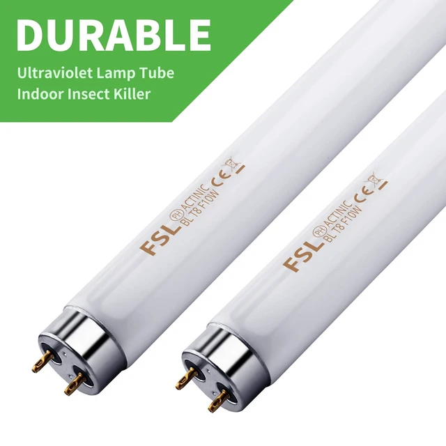 Alt view image 5 of 6 - 2-Pack 13'' Bug Zapper Light Tubes Replacement 10W Each | For 20W Electronic Bug Zapper, T8 Lamp Bulbs, Indoor Outdoor