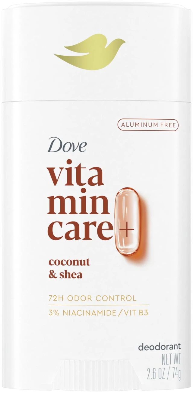 Main image of Coconut & Shea Butter VitaminCare+ Aluminum-Free Deo Stick, 2.6 oz | 72 Hour Breathable Odor Protection for Women