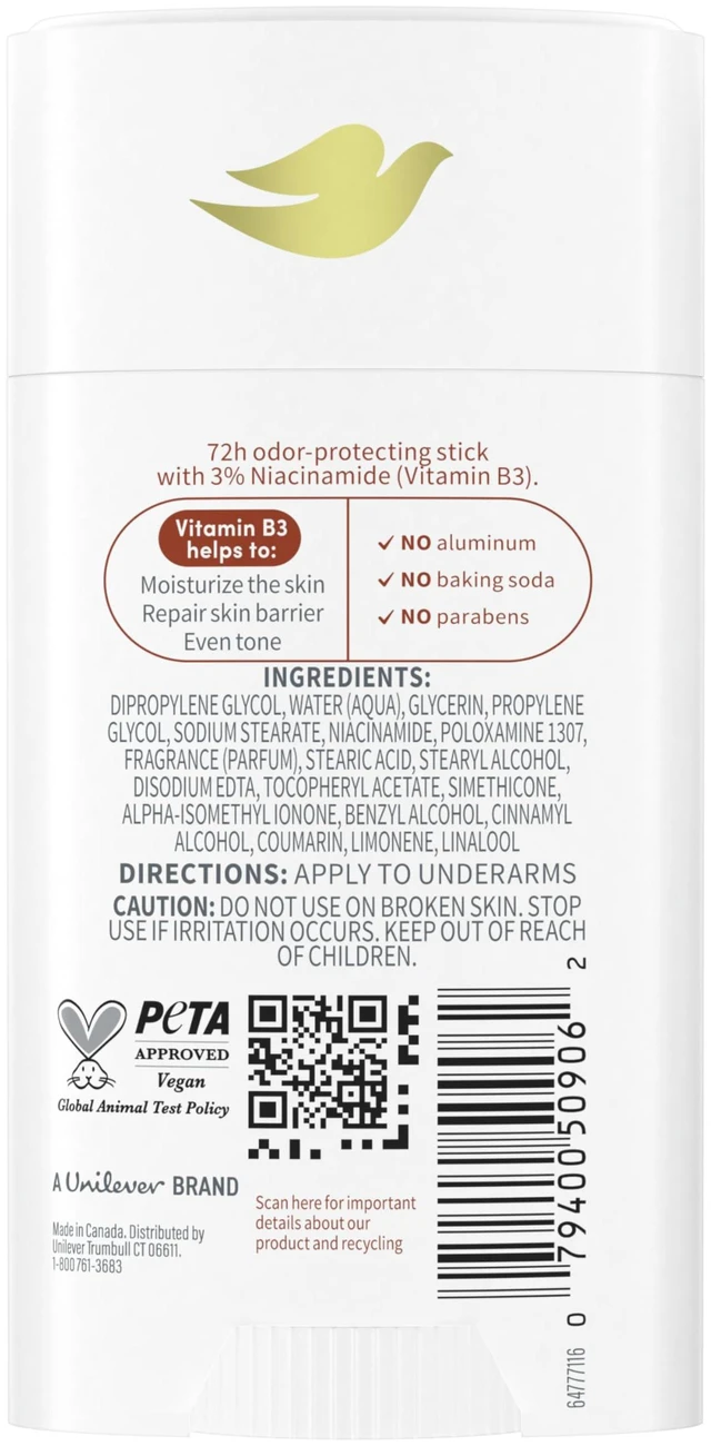 Alt view image 2 of 6 - Coconut & Shea Butter VitaminCare+ Aluminum-Free Deo Stick, 2.6 oz | 72 Hour Breathable Odor Protection for Women