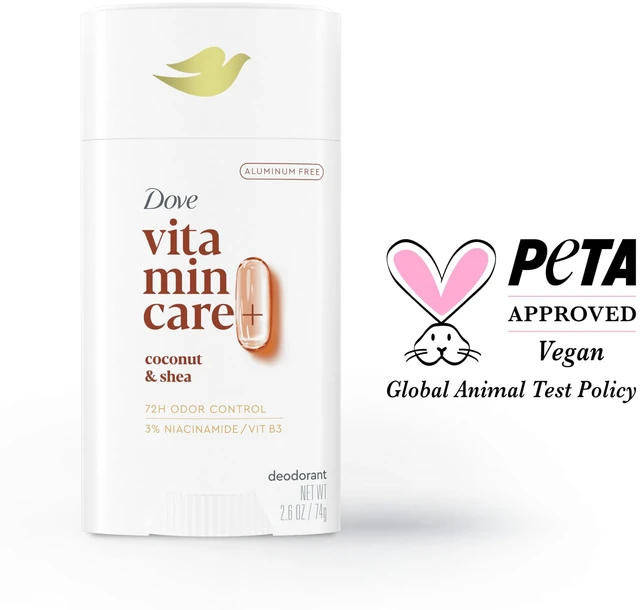Alt view image 5 of 6 - Coconut & Shea Butter VitaminCare+ Aluminum-Free Deo Stick, 2.6 oz | 72 Hour Breathable Odor Protection for Women