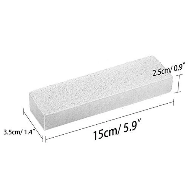 Alt view image 2 of 7 - 20 Pack Pumice Stone for Toilet Bowl Ring and Pool Cleaning,White | Scouring Pads Remove Pool Tile Hard Water Stains, Safe Kitchen Bath Surfaces and Feet Callus Care, Effective Cleaning Stick