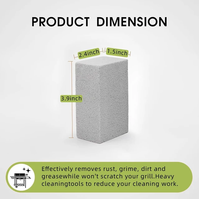 Alt view image 2 of 7 - 8-Pack Natural Pumice Cleaning Stones | Non-Scratch, For Grill & Griddle, For BBQ, Oven, Tile, Pool, Kitchen Surfaces