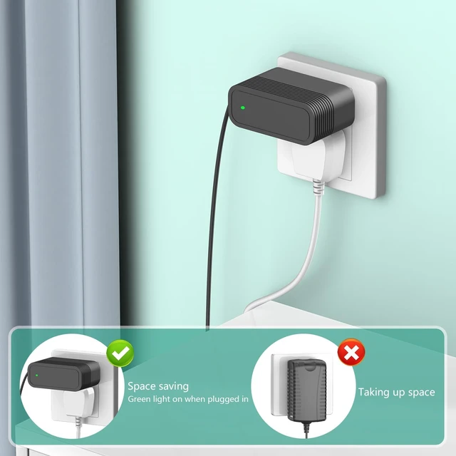 Alt view image 7 of 7 - Replacement for TOLOCO EM26 Massage Gun Charger, 24V Adapter Compatible with TOLOCO EM26 / AERLANG EM13 / Darkiron EM31 / Hypervolt 53000 001-00 42000 038-00 Massage Gun Power Supply Charger Cord