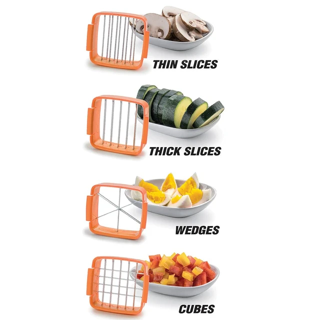 Alt view image 2 of 5 - CHOPPER Handheld Vegetable & Fruit Chopper, Manual Kitchen Slicer for Onions, Garlic & Potatoes, Compact & Portable