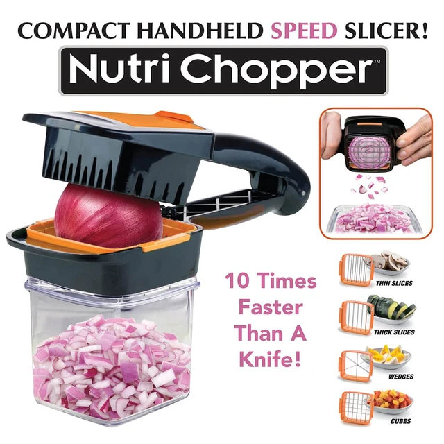Alt view image 3 of 5 - CHOPPER Handheld Vegetable & Fruit Chopper, Manual Kitchen Slicer for Onions, Garlic & Potatoes, Compact & Portable