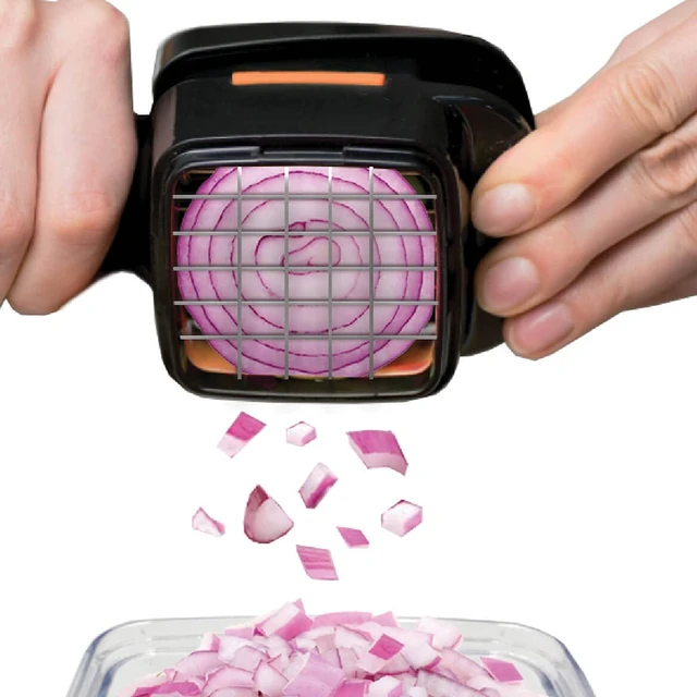 Alt view image 4 of 5 - CHOPPER Handheld Vegetable & Fruit Chopper, Manual Kitchen Slicer for Onions, Garlic & Potatoes, Compact & Portable