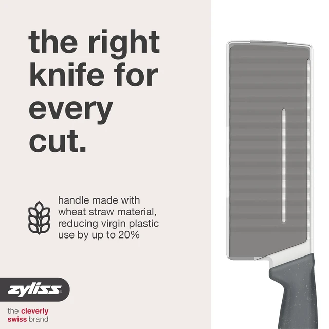 Alt view image 6 of 7 - Crinkle Cut Knife Stainless Steel Wavy Blade for Crinkle Cut French Fries, Vegetables & Fruit Fun Snack & Garnish Cutter with Wheat Straw Handle, Dishwasher Safe, 5-Year Guarantee 4.5"