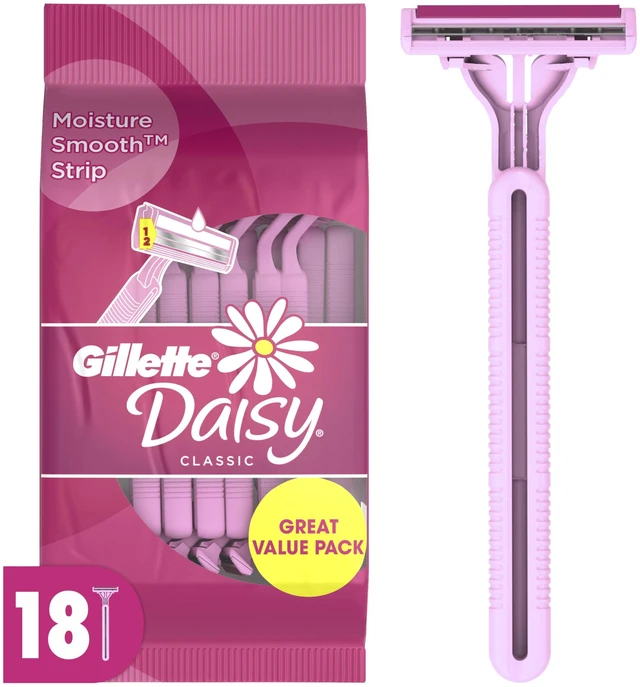 Main image of Venus Daisy Classic Disposable Razors for Women, 18 Count, Hair Removal for Women