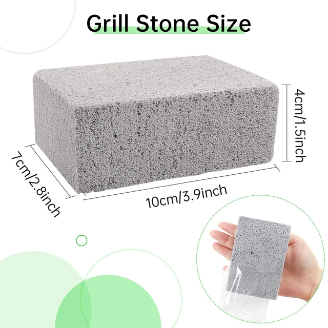 Alt view image 2 of 7 - 8 Pack Grill Brick Griddle Stone Pumice Cleaning Block | Commercial grade cleaner for oven, stove, BBQ grill, cookers, frying pans, racks and flat tops