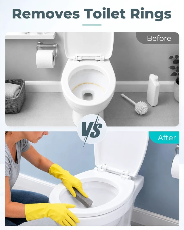 Alt view image 2 of 6 - 30 Pcs Pumice Stone Toilet Bowl Cleaner, Wet Use | Cleaning Stones for Hard Water Rings, Pumice Scouring Sticks for Toilet, Sink, Tub, Tile, Stove Grates, Grill, Pool Tile