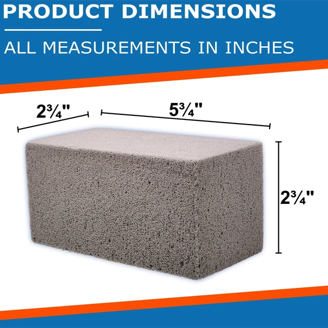 Alt view image 7 of 7 - Pool-Whiz Pumice Block, Pool Tile & Concrete Cleaner, Pumice Stone for Cleaning Pools, Spas & Water Features, Pool & Spa Cleaner, Pumice Block for Rust, Stains Build Up by Billy Buckskin Co. Pack of 1