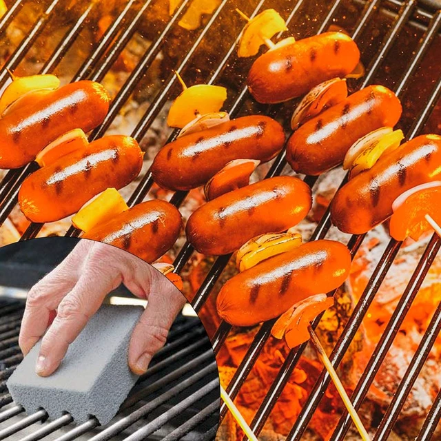 Alt view image 6 of 7 - 8 Pack Grill Brick Griddle Stone Pumice Cleaning Block | Commercial grade cleaner for oven, stove, BBQ grill, cookers, frying pans, racks and flat tops