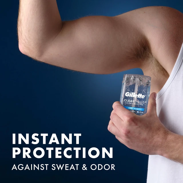 Alt view image 7 of 7 - Antiperspirant Deodorant for Men, Cool Wave Scent 3.8 oz Pack of 3 | 72HR Instant Sweat & Odor Protection | Long-Lasting Freshness | Clear Gel & Wax-Free | Anti-White Mark Sweat Protection