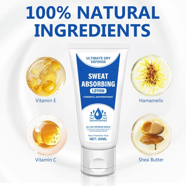 Alt view image 5 of 7 - Face Antiperspirant Sweat Absorbing Lotion Matte Finish 60 mL | Sweat-Wicking lotion, Lightweight, Long-Lasting Sweat Block & Oil Control for Forehead, Cheeks & Armpit, for Women Men