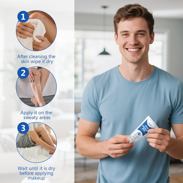 Alt view image 7 of 7 - Face Antiperspirant Sweat Absorbing Lotion Matte Finish 60 mL | Sweat-Wicking lotion, Lightweight, Long-Lasting Sweat Block & Oil Control for Forehead, Cheeks & Armpit, for Women Men