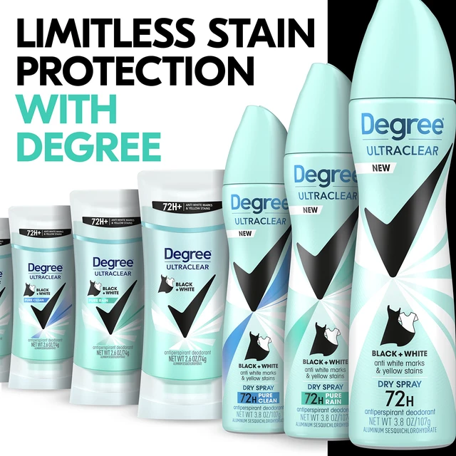 Alt view image 3 of 3 - UltraClear Antiperspirant Deodorant Dry Spray, 3 Count, 3.8 oz | For black and white clothes, helps prevent visible marks while providing 72-hour sweat and odor protection.