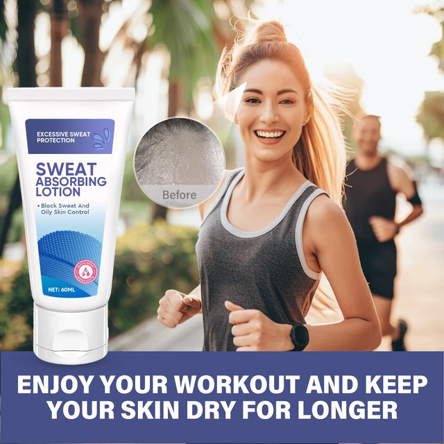 Alt view image 3 of 7 - Antiperspirant Sweat Absorbing Lotion, Moisturizing Formula for Men & Women, Long- Lasting Sweatblock Cream for Forehead, Scalp, Cheeks & Armpit, Oil Control Matte Finish