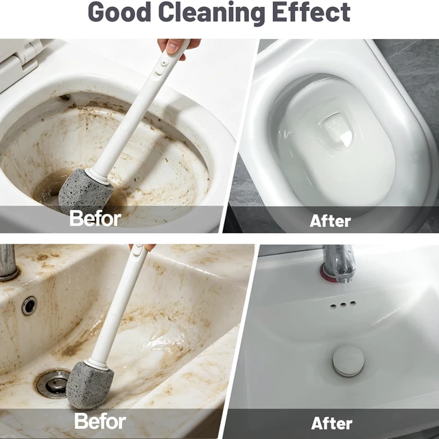 Alt view image 5 of 6 - Pumice Stone Toilet Bowl Cleaner for Hard Water Ring & Stains(02) | Stain Remover, Hard Water Cleaner, Toilet Bowl Cleaner, Pumice Stone, Deep Cleaning