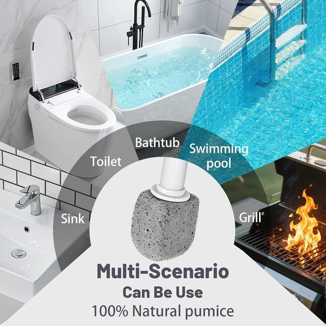 Alt view image 4 of 6 - Pumice Stone Toilet Bowl Cleaner for Hard Water Ring & Stains(02) | Stain Remover, Hard Water Cleaner, Toilet Bowl Cleaner, Pumice Stone, Deep Cleaning